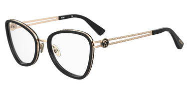 Premium Women Moschino Eyeglasses: MOS584 - Black - SpecSMART Eye Clinic (Diagonal View)
